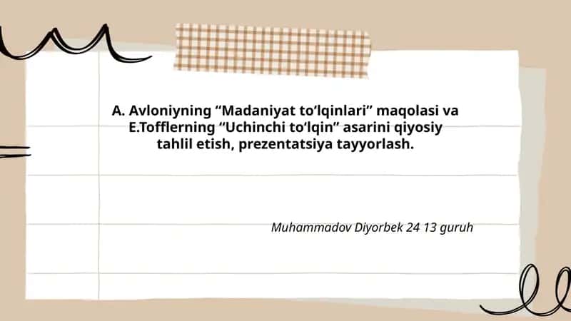 Madaniyat to‘lqinlari va Uchinchi to‘lqin asarlari tahlili 1