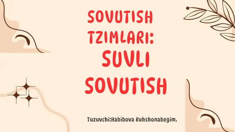 Kompyuter sovutish tizimlari. Suvli sovutish 1