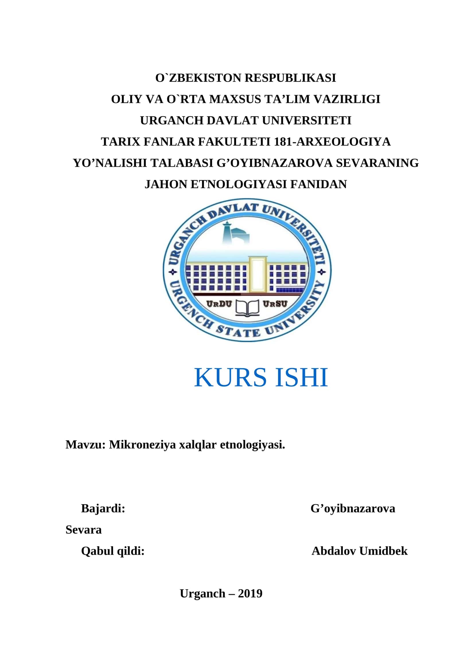 Mikroneziya xalqlar etnologiyasi 1
