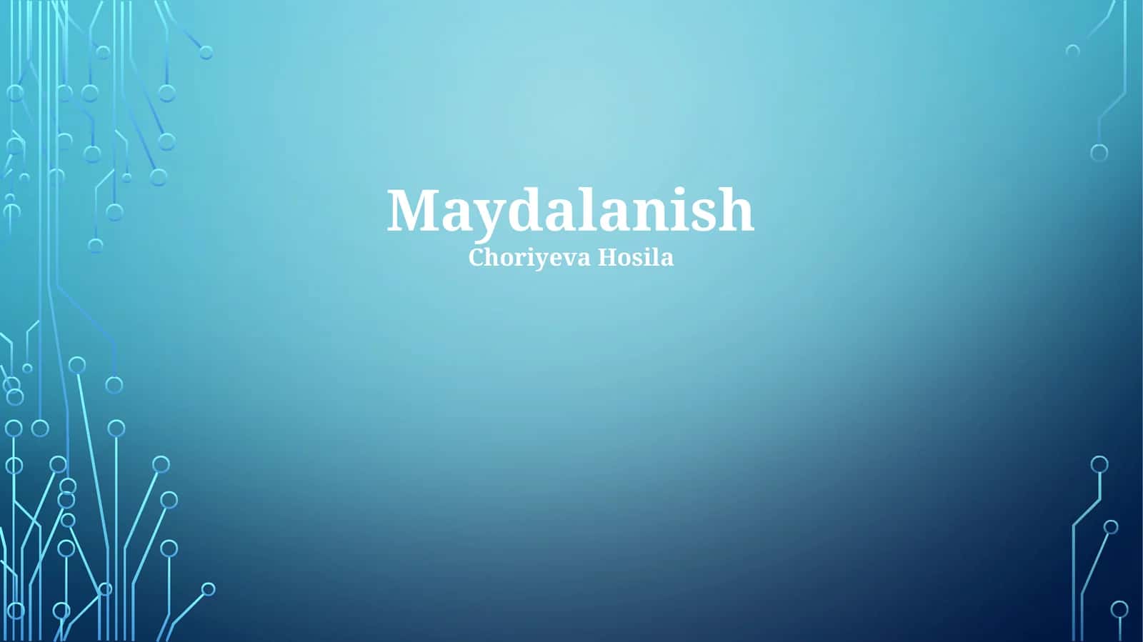 Maydalanish 1