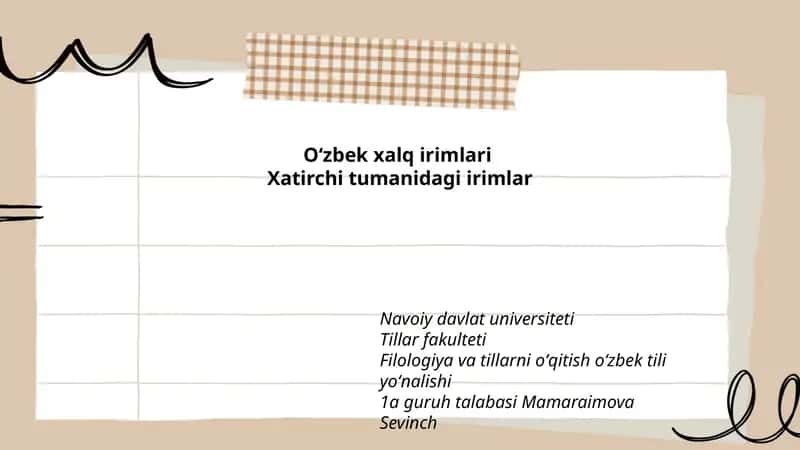 Oʻzbek xalq irimlari 1