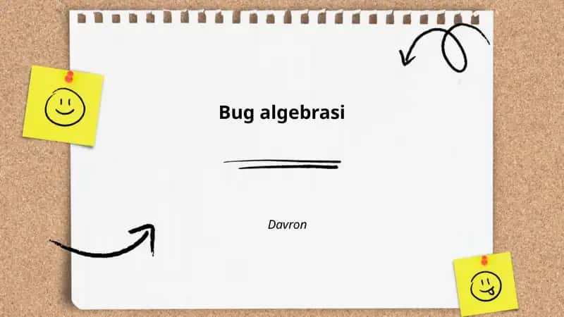 Bug algebrasi 1