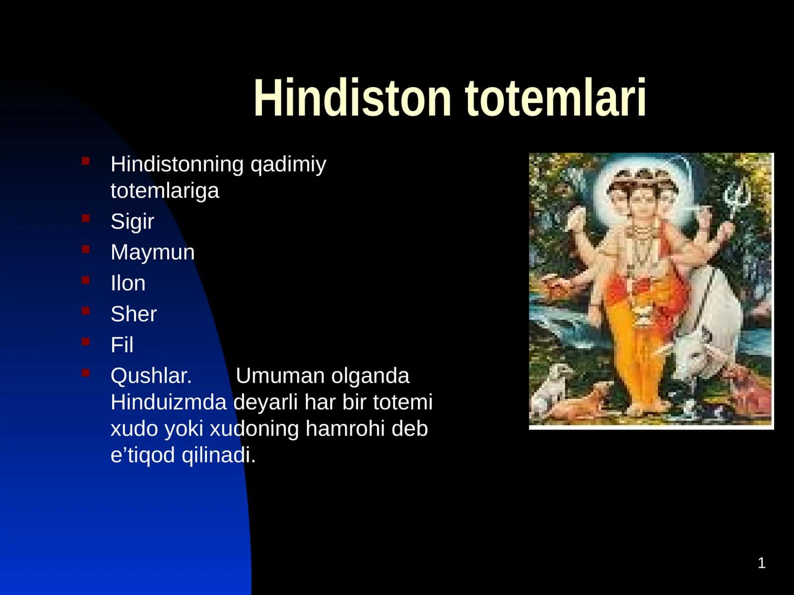 Hindiston totemlari 1