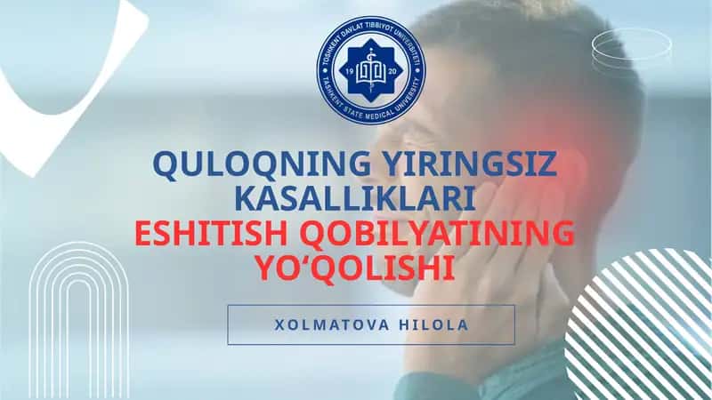 QULOQNING YIRINGSIZ KASALLIKLARI 1