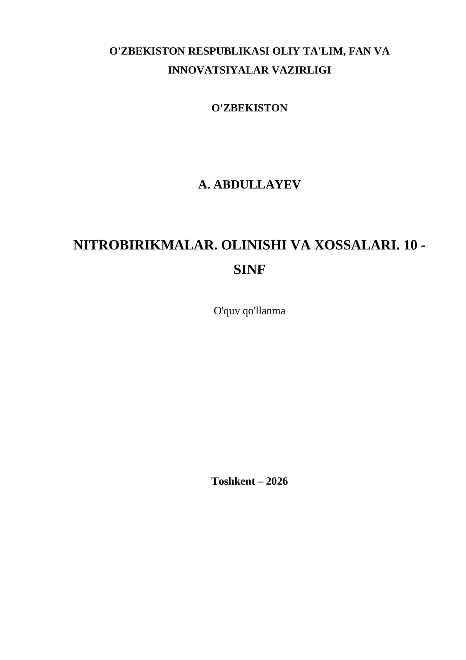 NITROBIRIKMALAR. OLINISHI VA XOSSALARI. 10 - SINF 1