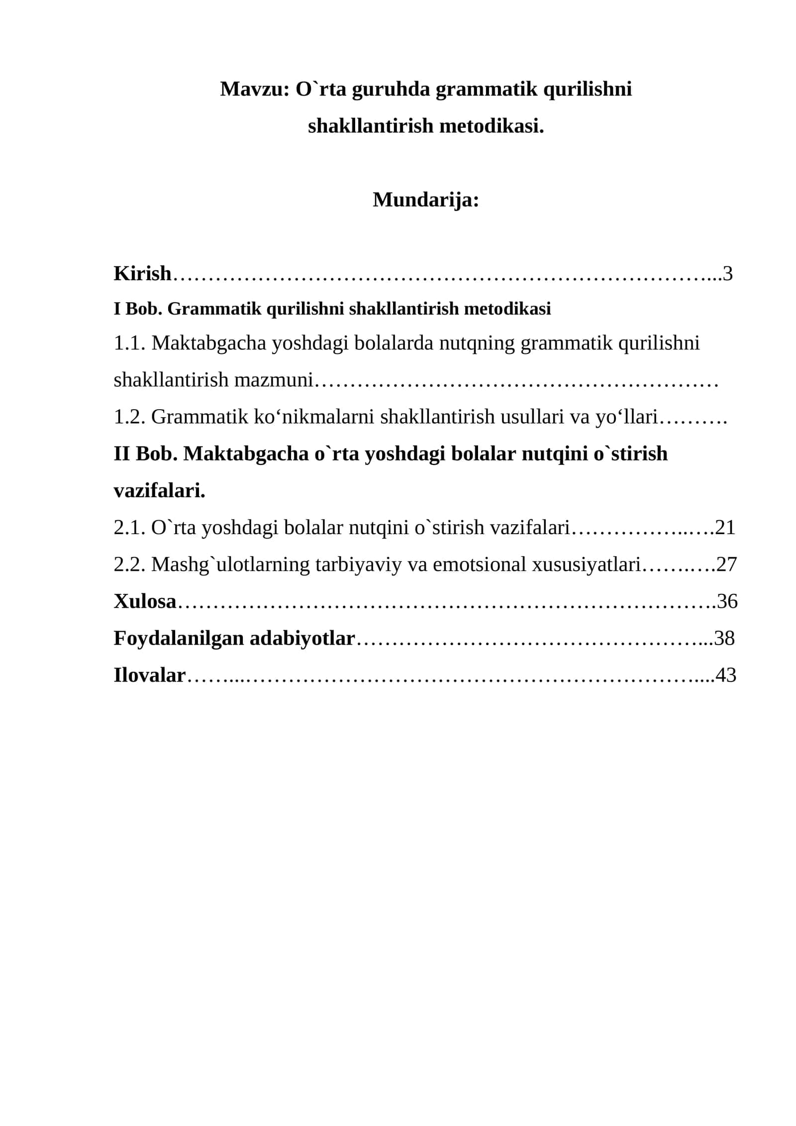 O`rta guruhda grammatik qurilishni shakllantirish metodikasi 1