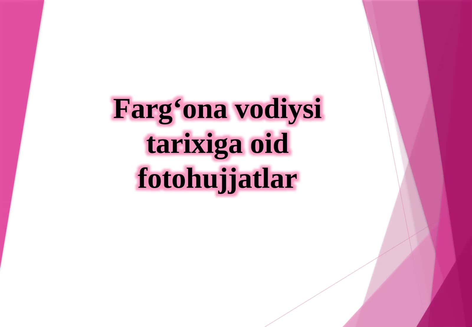 Farg‘ona vodiysi tarixiga oid foto hujjatlar 1