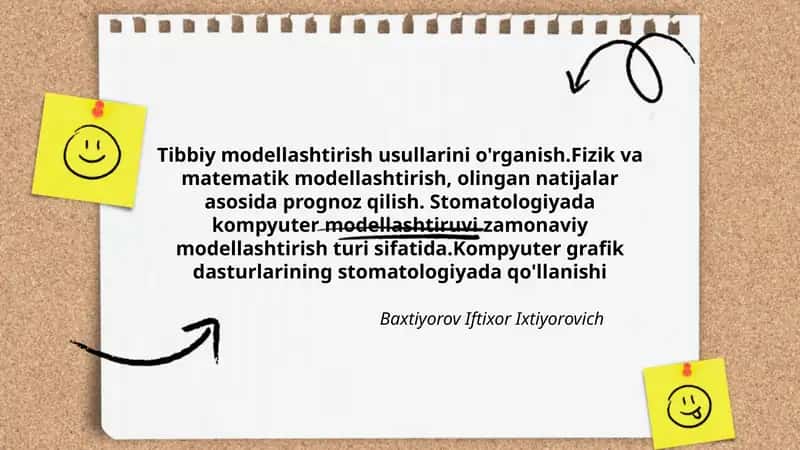 Tibbiy modellashtirish 1