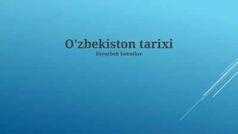 O'zbekiston tarixi