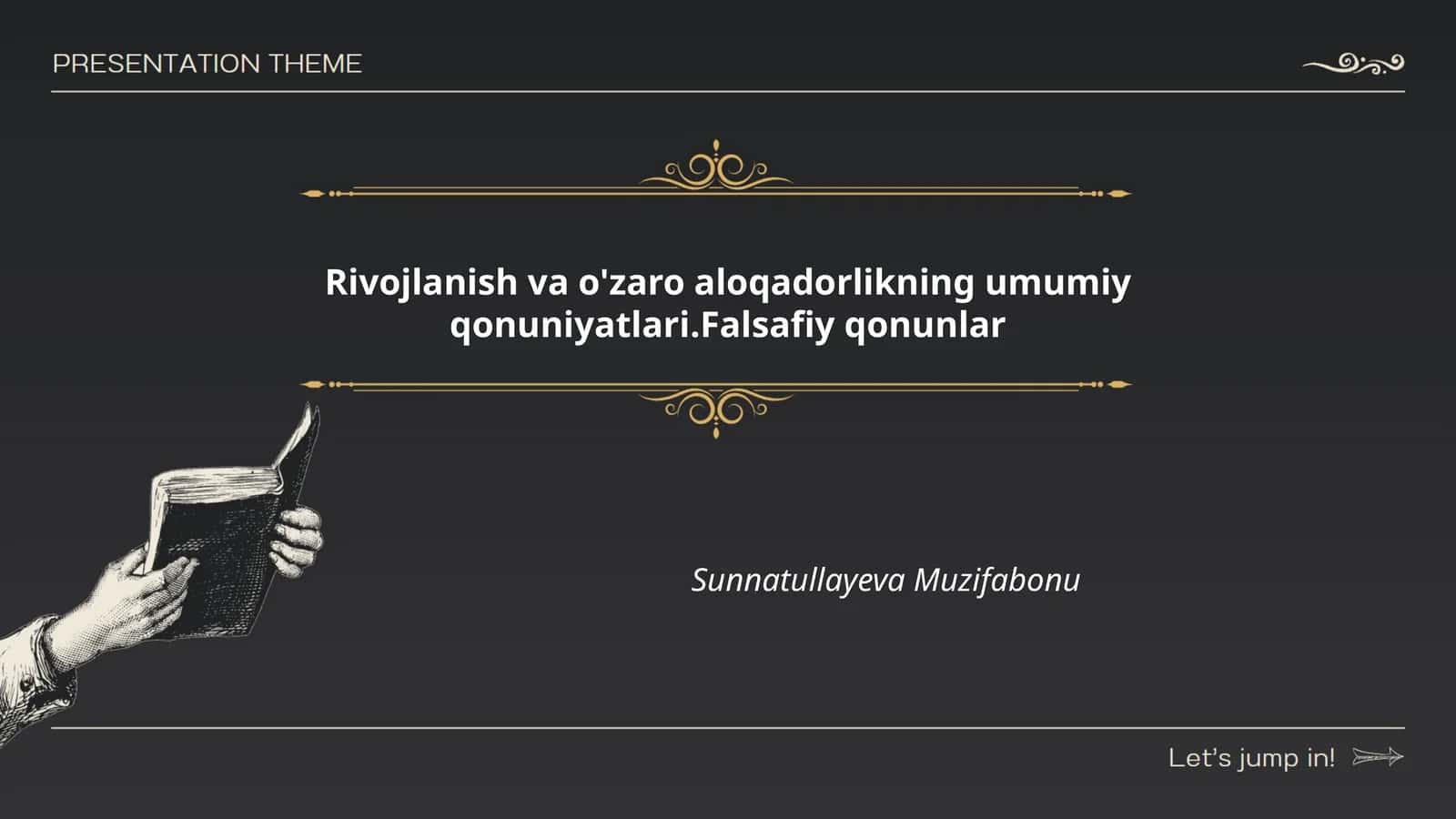 Ziddiyat birlik va kurash qonuni 1