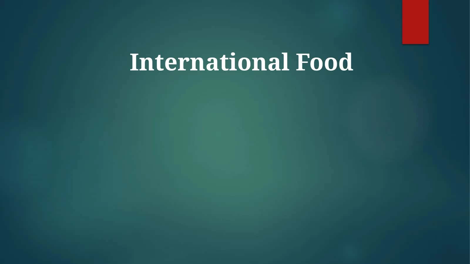 International Food 1