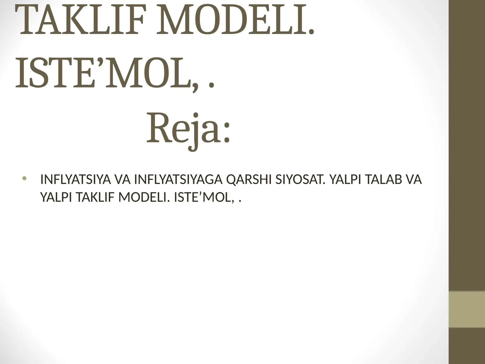 Inflyatsiya va uning turlari 1