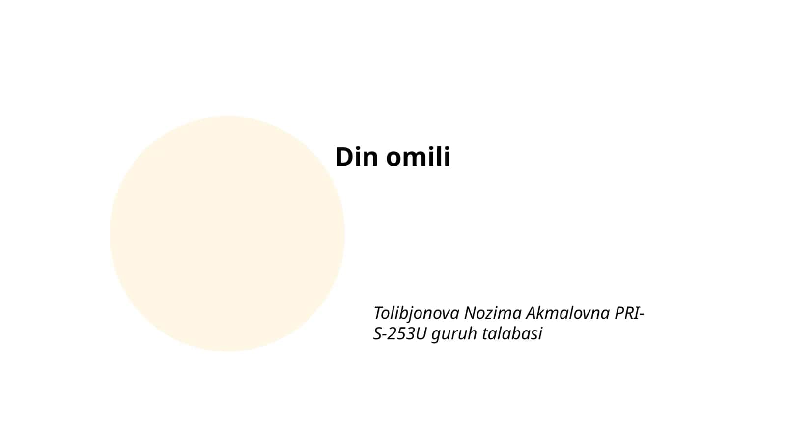Iymon va aqida 1