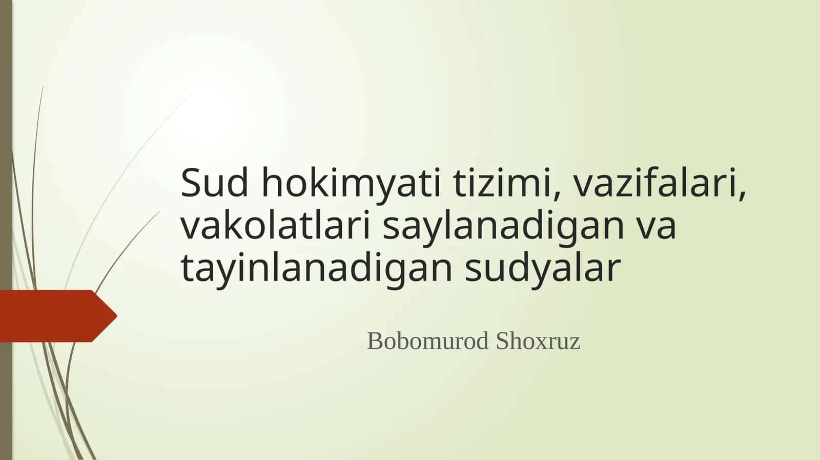 Sud Hokimyati Tizimi 1