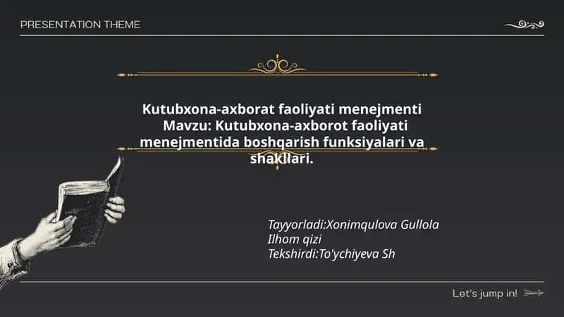 Kutubxona-axborat faoliyati menejmenti 1