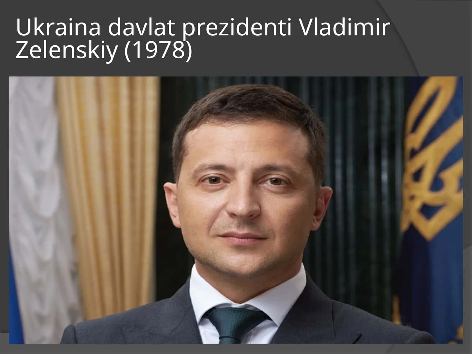Ukraina davlat prezidenti Vladimir Zelenskiy 1