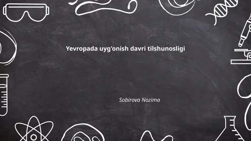 Yevropada uyg'onish davri tilshunosligi 1