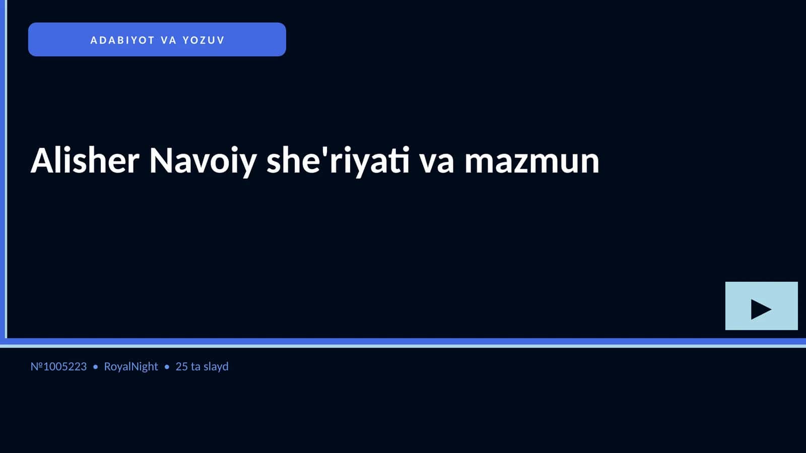 Alisher Navoiy she'riyati va mazmun 1