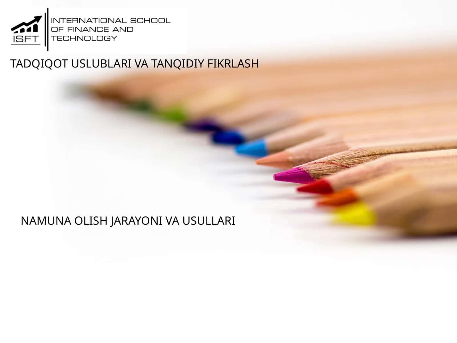 NAMUNA OLISH JARAYONI VA USULLARI 1