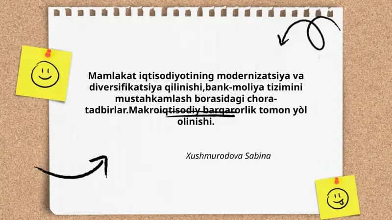 Mamlakat iqtisodiyotining modernizatsiya va diversifikatsiya 1
