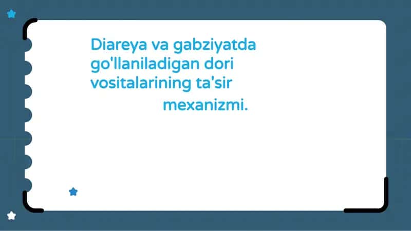 Diareya va qabziyat 1