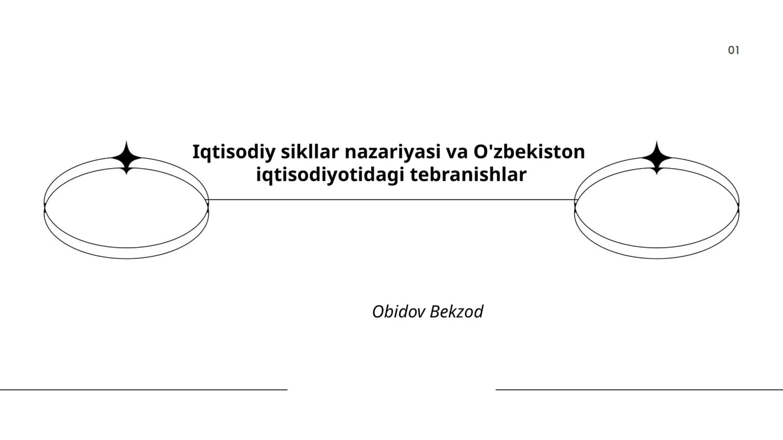 Iqtisodiy sikllar nazariyasi va O'zbekiston iqtisodiyotidagi tebranishlar 1