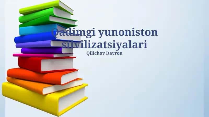 Qadimgi yunoniston silvilizatsiyalari 1