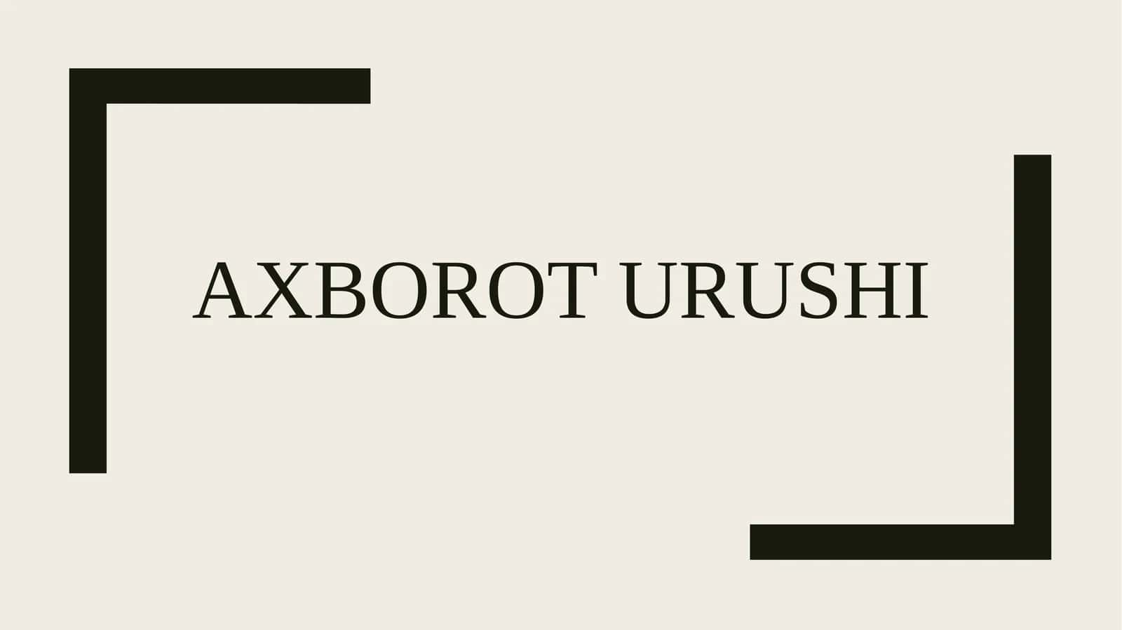 Axborot urushi 1