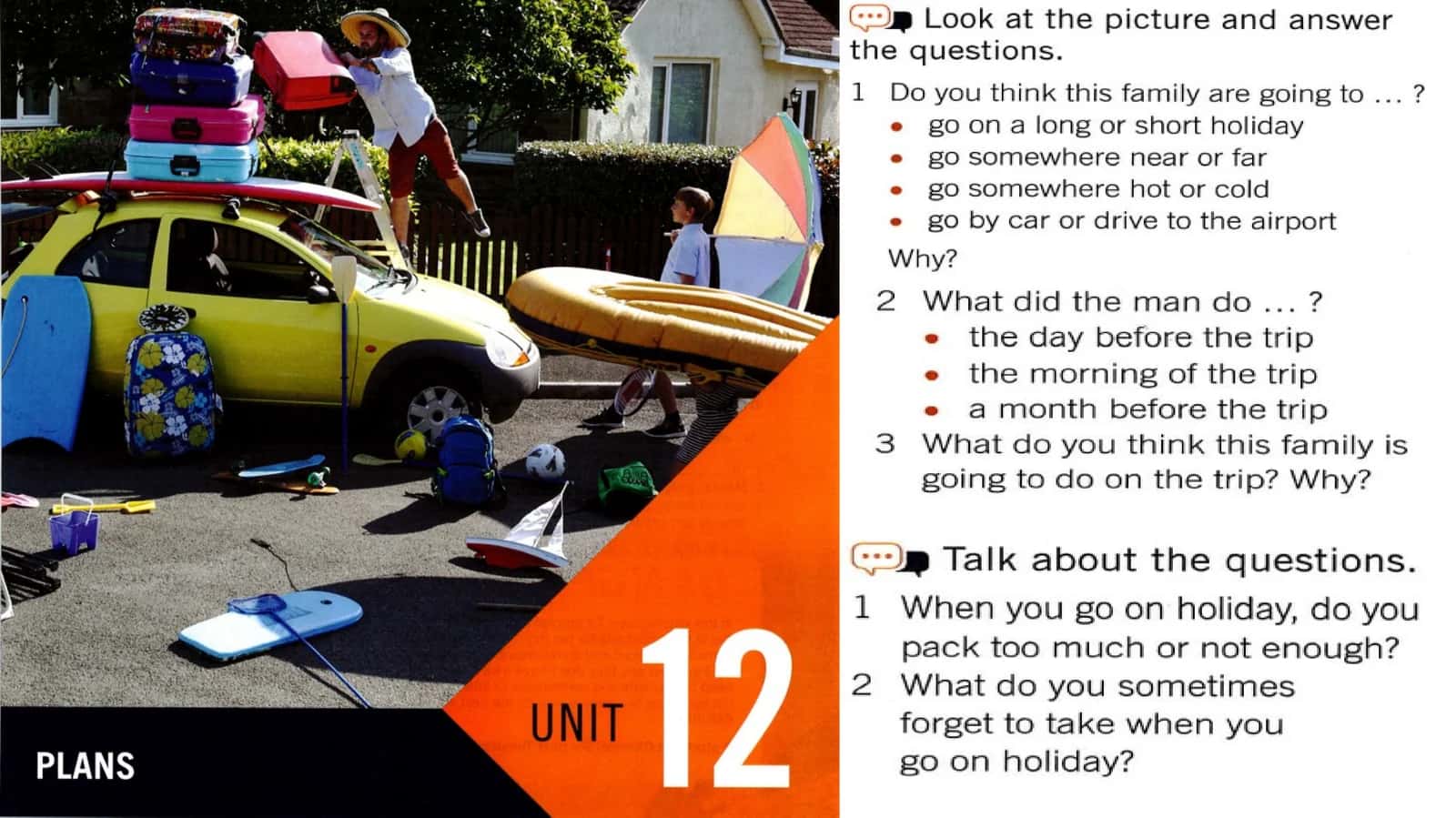 Be going to; Months and future expressions: Ordinal numbers 1