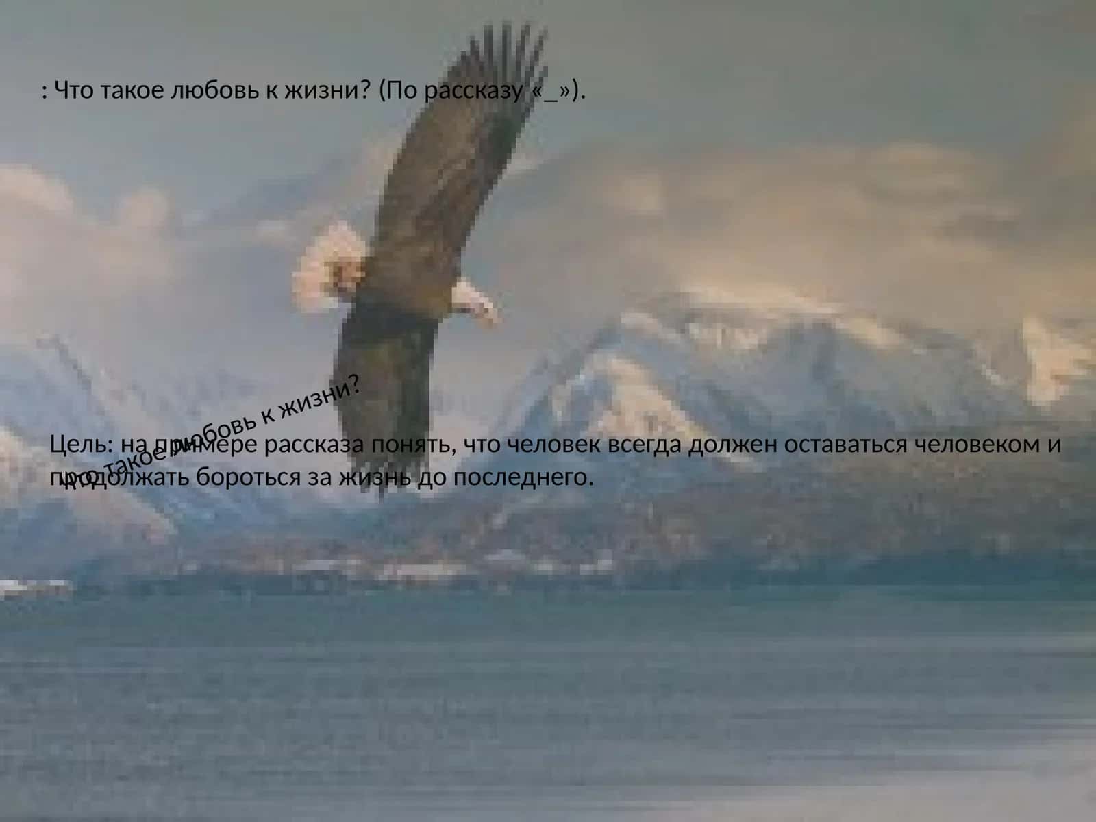 Что такое любовь к жизни? 1
