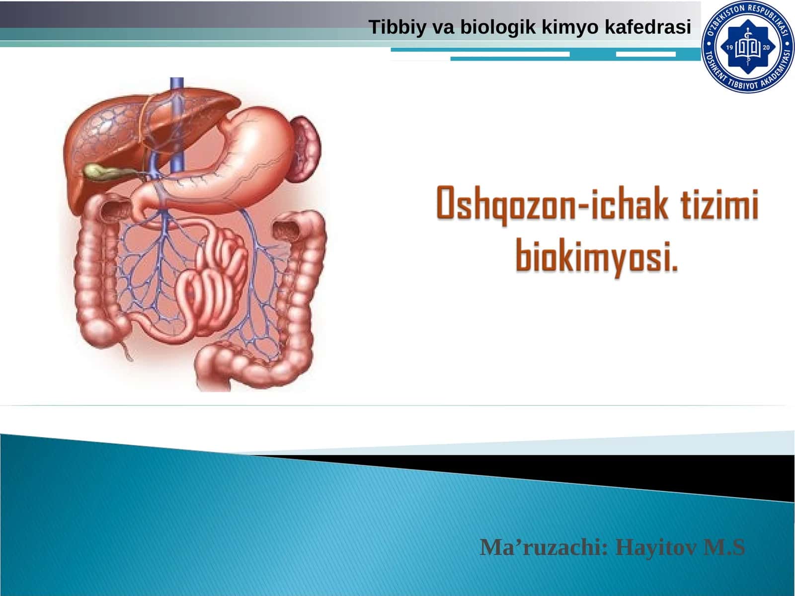 Tibbiy va biologik kimyo kafedrasi 1