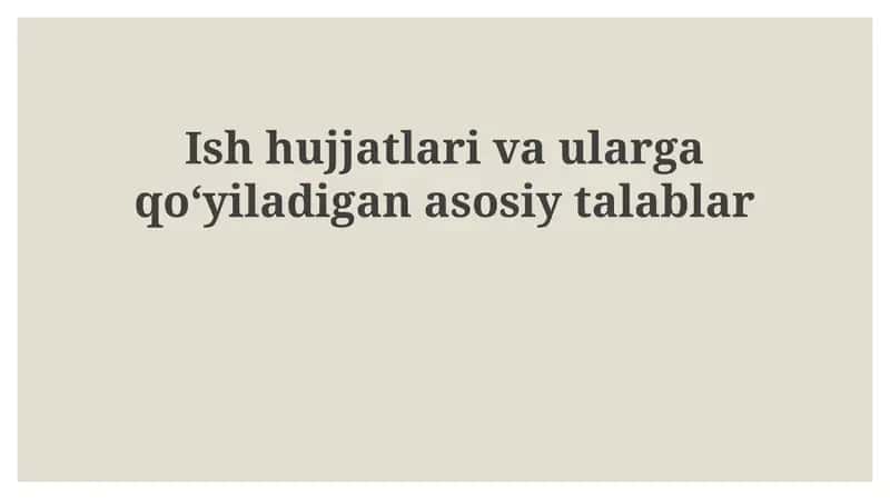 Shaxsiy hujjatlar 1