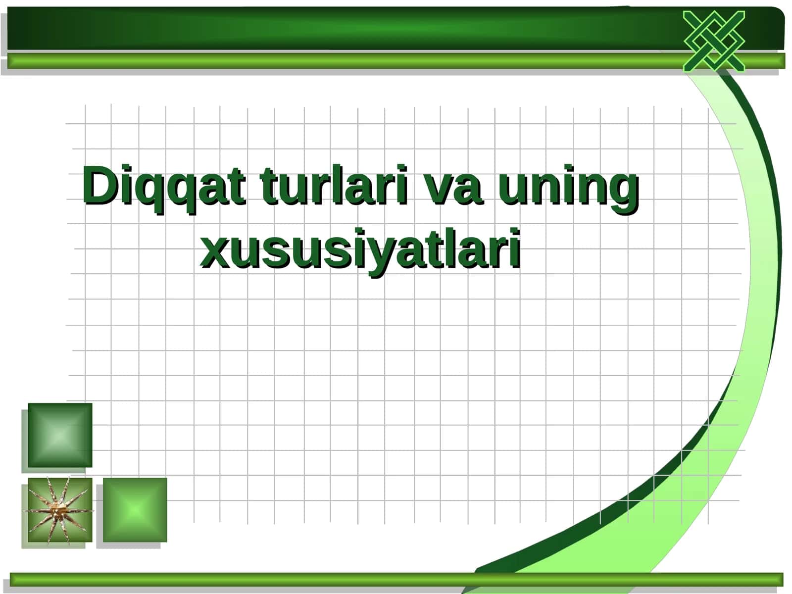 Diqqat turlari va uning xususiyatlari 1