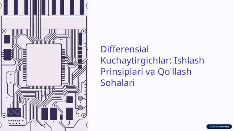 Differensial kuchaytirgichlar 1