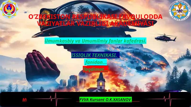 Majburiy issiqlik oqimida konvektiv issiqlik almashinuvi slayd 1