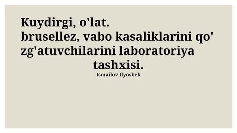 Bruselloz laboratoriya diagnostikasi usullari 1