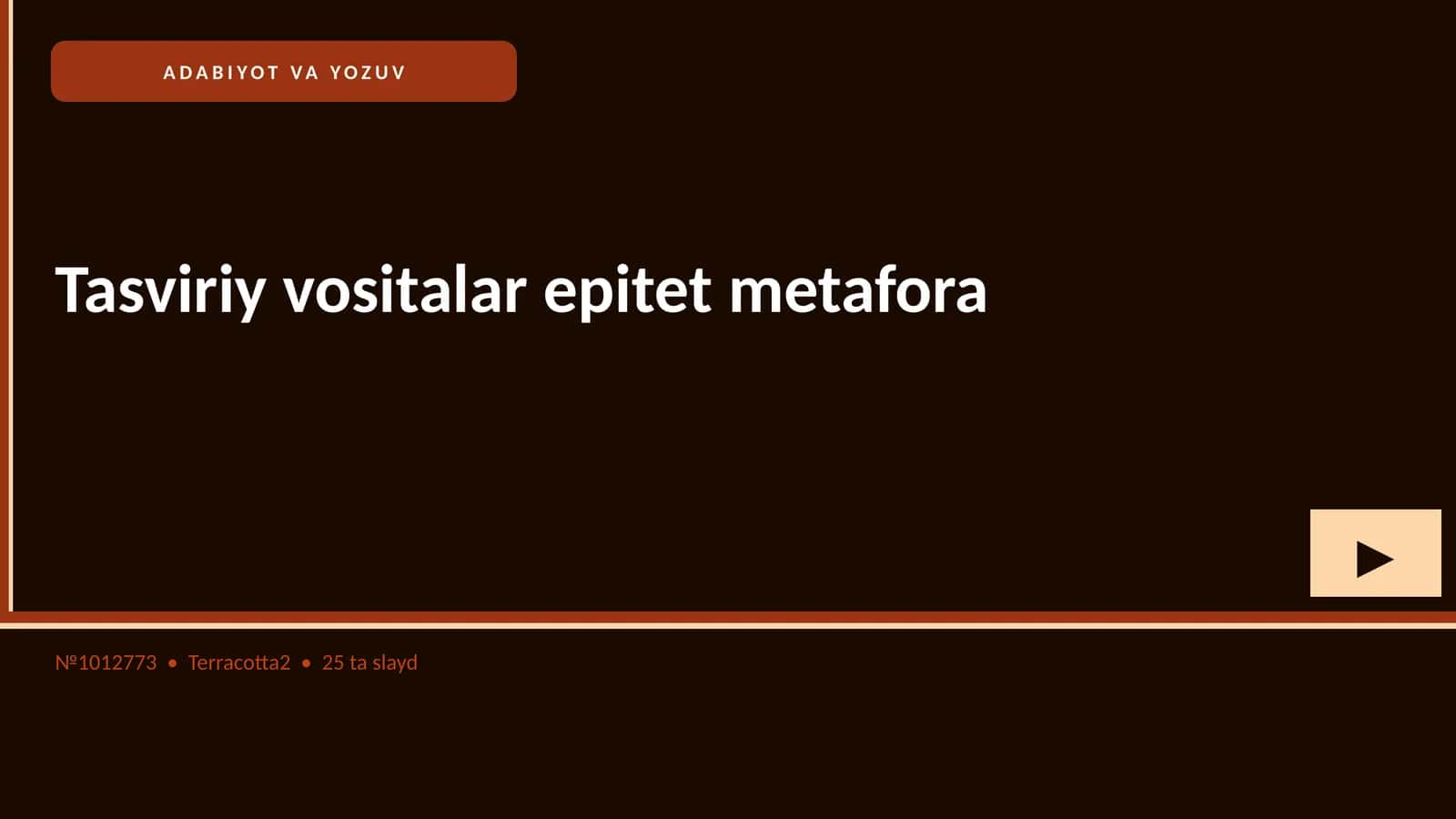 ADABIYOT VA YOZUV 1