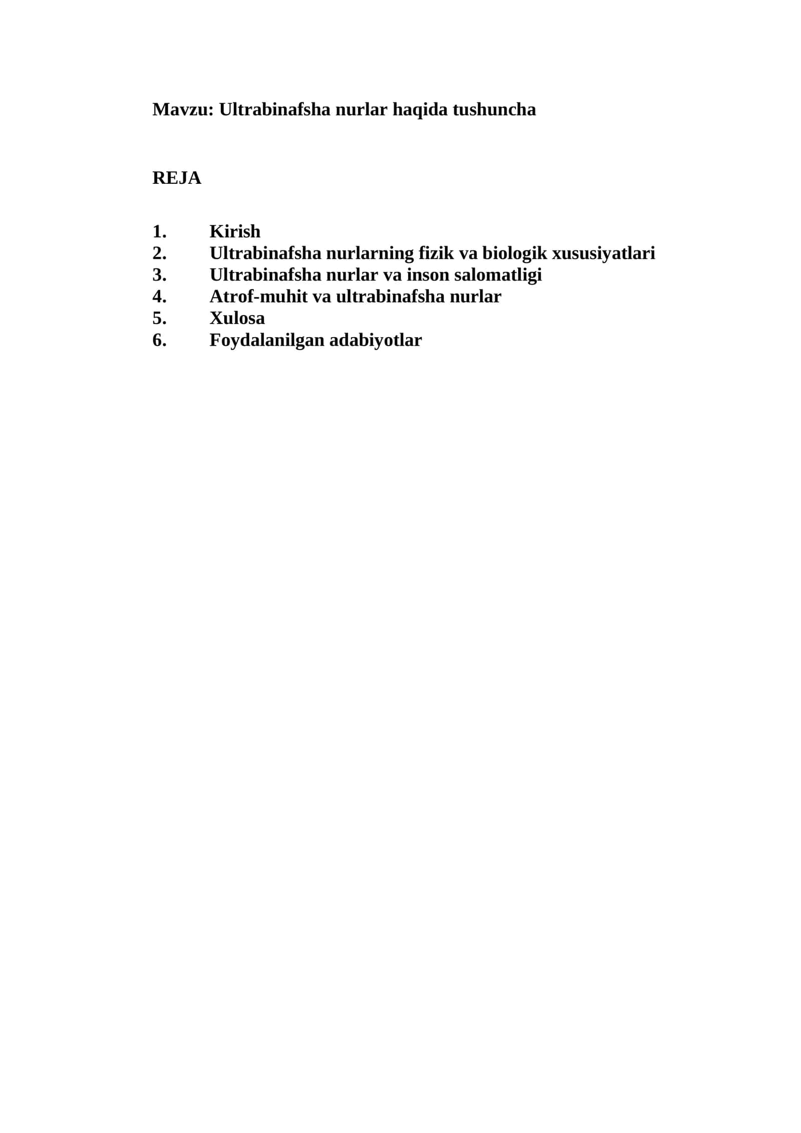 Ultrabinafsha nurlar haqida tushuncha 1