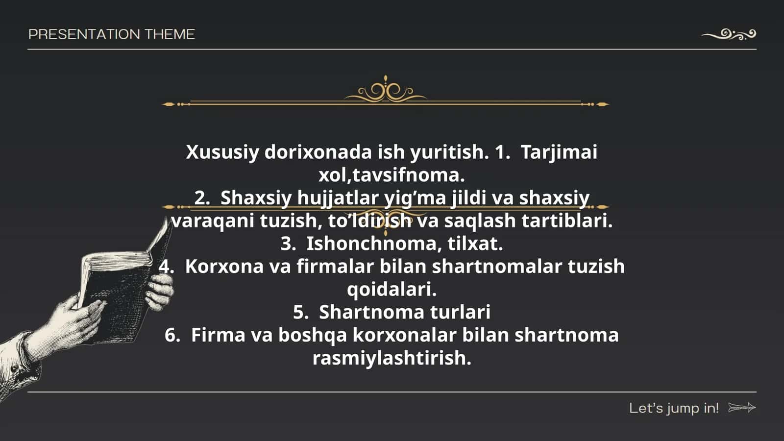 Xususiy dorixonada ish yuritish 1