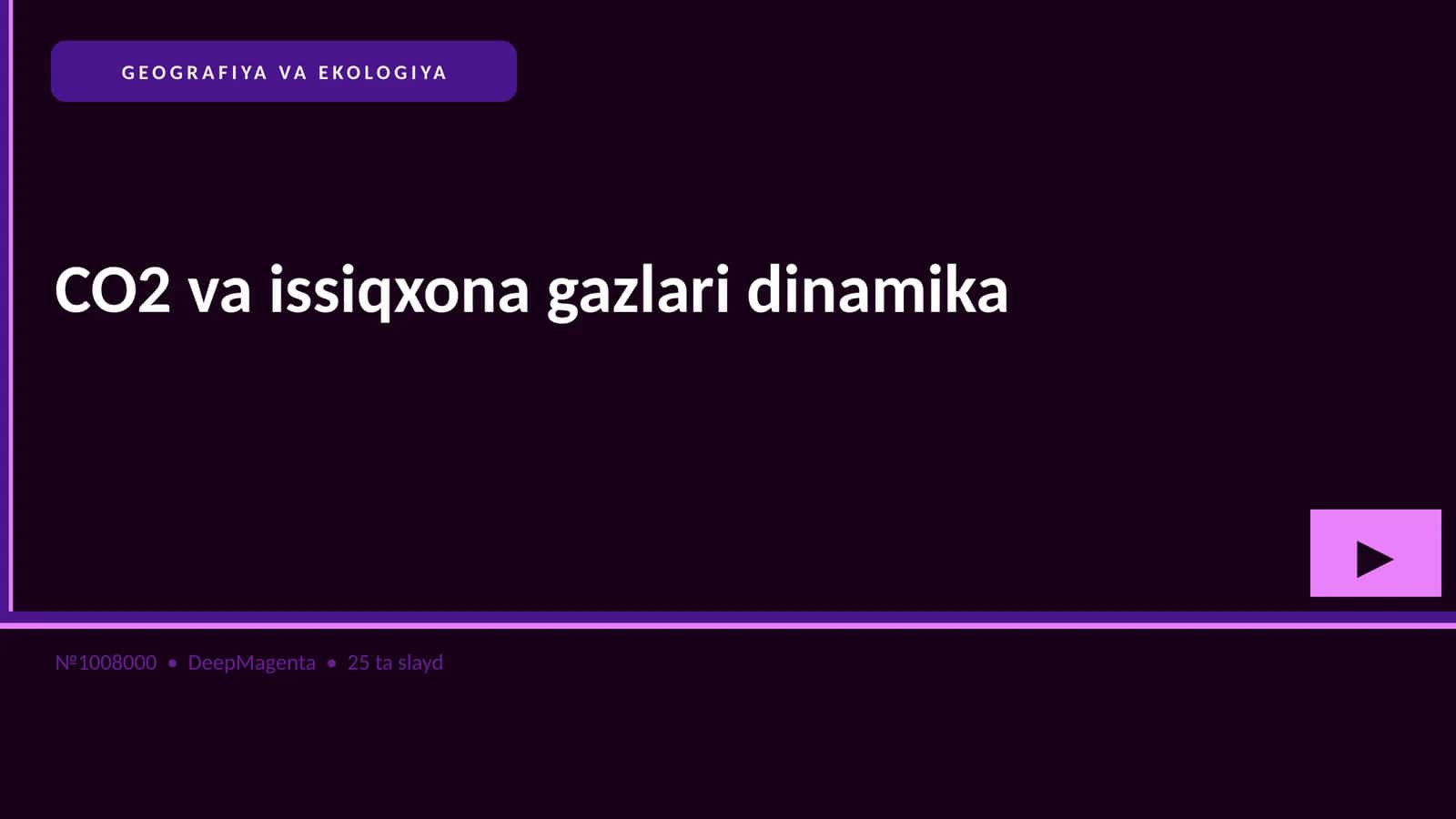 CO2 va issiqxona gazlari dinamika 1