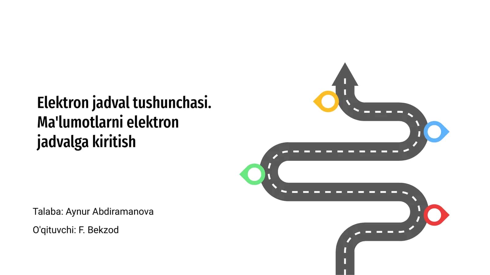 Elektron jadval tushunchasi 1