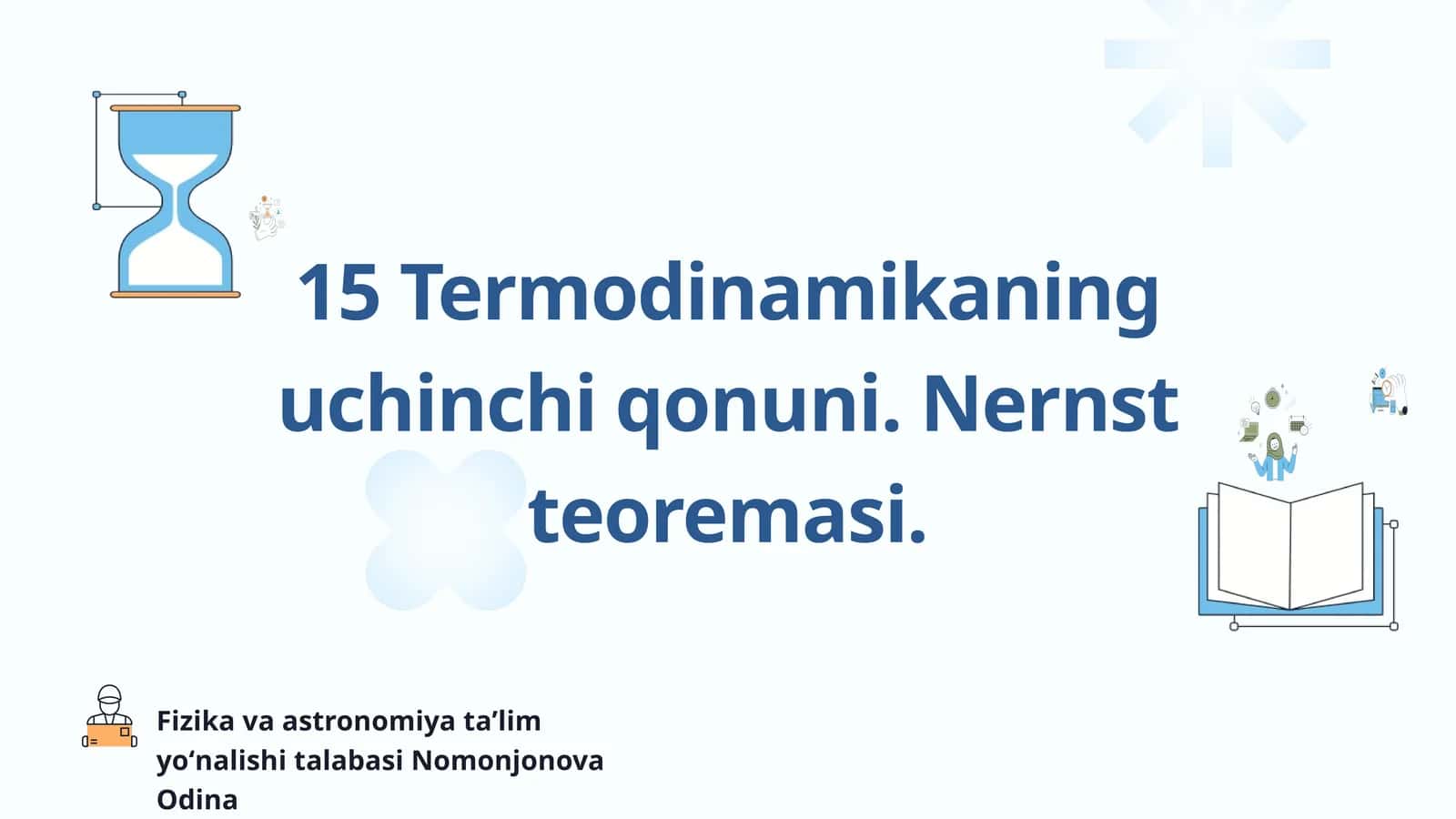 Fizika va astronomiya taʼlim yoʻnalishi talabasi Nomonjonova Odina 1