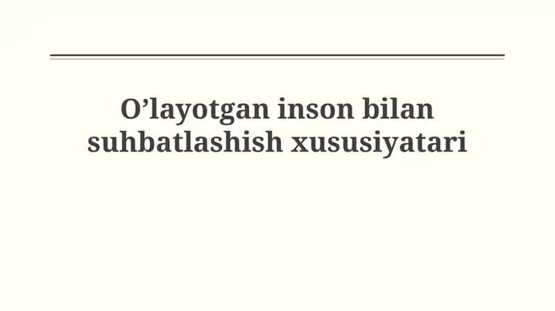 Ruhiy Tayyorgarlik va Empatiya 1