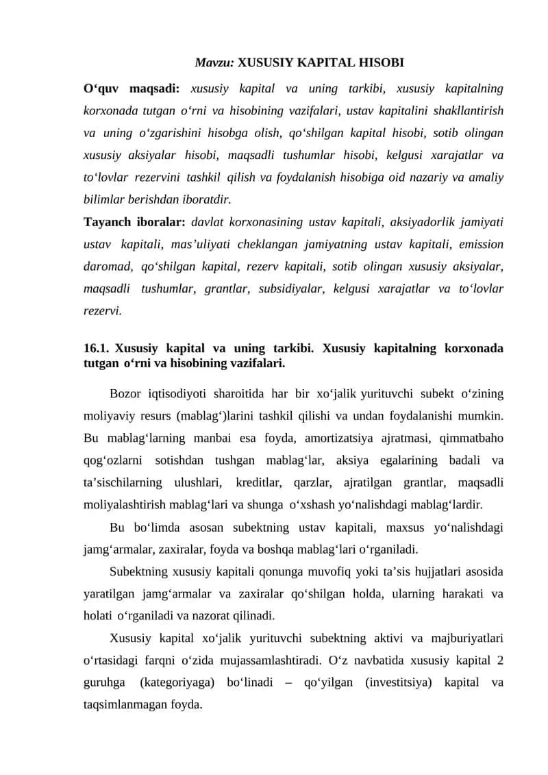 XUSUSIY KAPITAL HISOBI 1