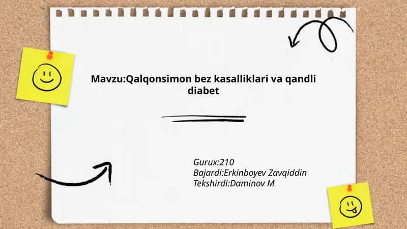 Qalqonsimon bez kasalliklari va qandli diabet 1