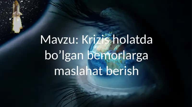 Krizis holatda bo’lgan bemorlarga maslahat berish 1