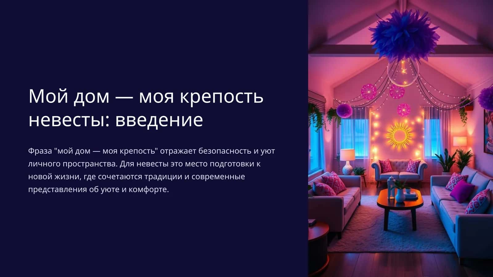 Мой дом — моя крепость невесты: введение 1