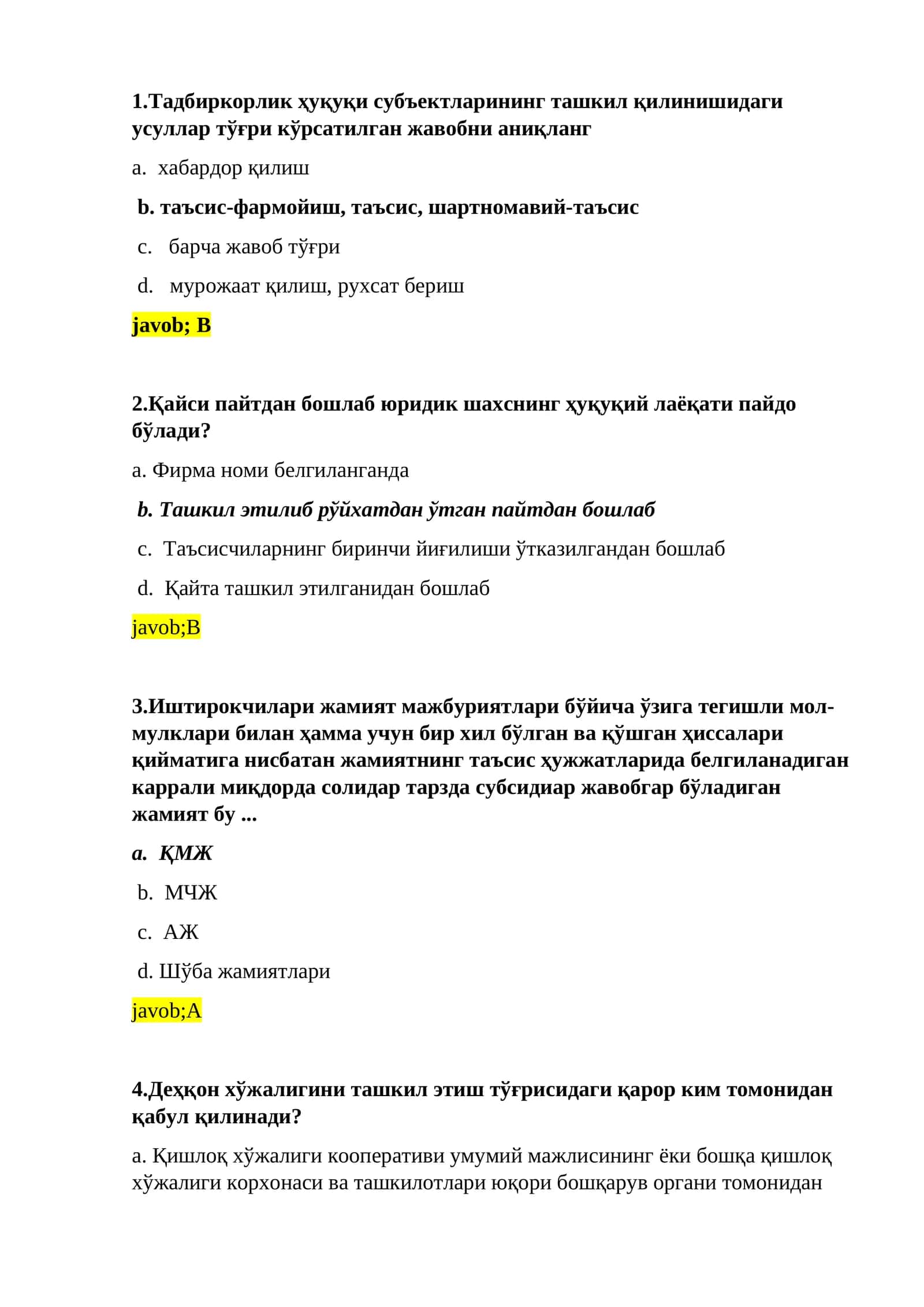 Деҳқон хўжалигини тaшкил этиш тўғрисидaги қaрор 1