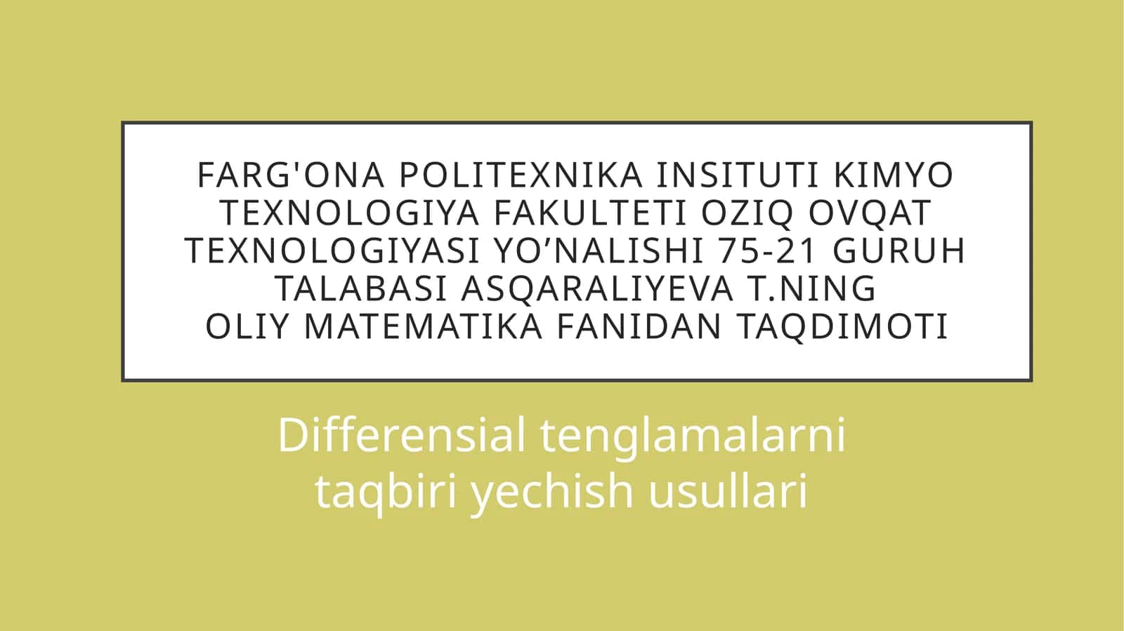 Oliymatematikafanidantaqdimoti 1