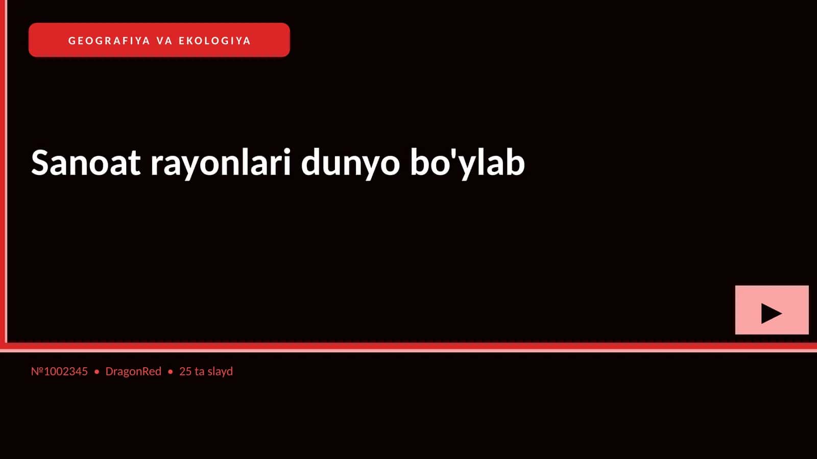 Sanoat rayonlari dunyo bo'ylab 1